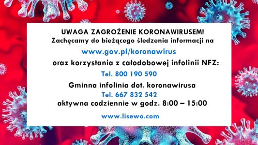 Informacje na temat Zagrożenia Koronawirusem