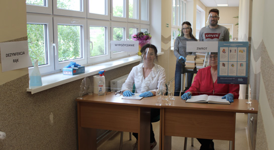 Na zdjęciu pracownicy Gminnej Biblioteki Publicznej w Lisewie.