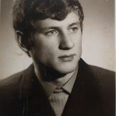 Na zdjęciu młody Jerzy Cabaj