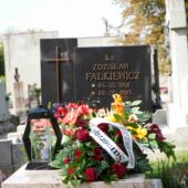 Na zdjęciu grób świętej pamięci doktora Falkiewicz